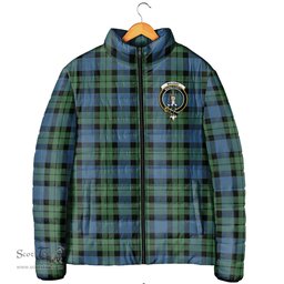 Scottish MacKay Ancient Clan Crest Tartan Padded Jacket with Family Crest - Tartan Plaid Jacket ScotsTee Shop - Tartan Plaid - scotstee.com