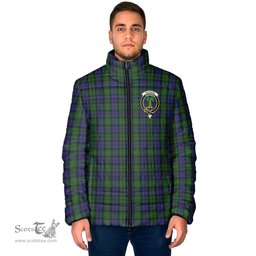 Scottish MacEwan Clan Crest Tartan Padded Jacket with Family Crest - Tartan Plaid Jacket ScotsTee Shop - Tartan Plaid - scotstee.com