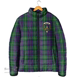 Scottish MacIntyre Inglis Clan Crest Tartan Padded Jacket with Family Crest - Tartan Plaid Jacket ScotsTee Shop - Tartan Plaid - scotstee.com
