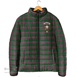 Scottish MacFarlane Hunting Clan Crest Tartan Padded Jacket with Family Crest - Tartan Plaid Jacket ScotsTee Shop - Tartan Plaid - scotstee.com