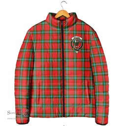 Scottish MacLaine of Loch Buie Clan Crest Tartan Padded Jacket with Family Crest - Tartan Plaid Jacket ScotsTee Shop - Tartan Plaid - scotstee.com