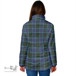 Scottish MacInnes Modern Clan Crest Tartan Padded Jacket with Family Crest - Tartan Plaid Jacket ScotsTee Shop - Tartan Plaid - scotstee.com