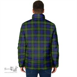 Scottish Jamieson Clan Crest Tartan Padded Jacket with Family Crest - Tartan Plaid Jacket ScotsTee Shop - Tartan Plaid - scotstee.com