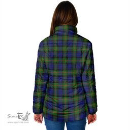Scottish Jamieson Clan Crest Tartan Padded Jacket with Family Crest - Tartan Plaid Jacket ScotsTee Shop - Tartan Plaid - scotstee.com