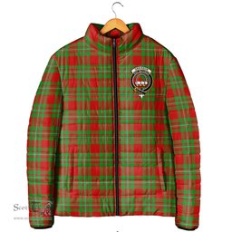 Scottish Grierson Clan Crest Tartan Padded Jacket with Family Crest - Tartan Plaid Jacket ScotsTee Shop - Tartan Plaid - scotstee.com