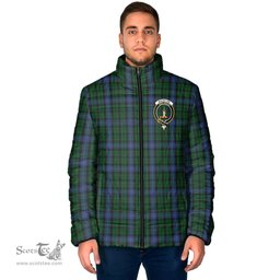 Scottish MacIntyre Clan Crest Tartan Padded Jacket with Family Crest - Tartan Plaid Jacket ScotsTee Shop - Tartan Plaid - scotstee.com