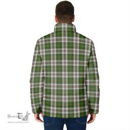Scottish Hay White Dress Clan Crest Tartan Padded Jacket with Family Crest - Tartan Plaid Jacket ScotsTee Shop - Tartan Plaid - scotstee.com