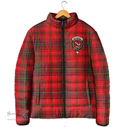 Scottish MacDougall Modern Clan Crest Tartan Padded Jacket with Family Crest - Tartan Plaid Jacket ScotsTee Shop - Tartan Plaid - scotstee.com