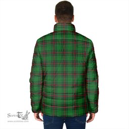 Scottish Kirkaldy Clan Crest Tartan Padded Jacket with Family Crest - Tartan Plaid Jacket ScotsTee Shop - Tartan Plaid - scotstee.com