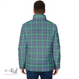 Scottish Inglis Ancient Clan Crest Tartan Padded Jacket with Family Crest - Tartan Plaid Jacket ScotsTee Shop - Tartan Plaid - scotstee.com