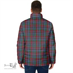 Scottish Gordon Red Clan Crest Tartan Padded Jacket with Family Crest - Tartan Plaid Jacket ScotsTee Shop - Tartan Plaid - scotstee.com
