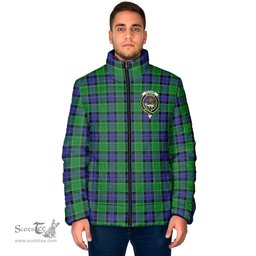 Scottish Graham of Menteith Modern Clan Crest Tartan Padded Jacket with Family Crest - Tartan Plaid Jacket ScotsTee Shop - Tartan Plaid - scotstee.com