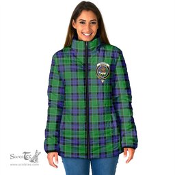 Scottish Graham of Menteith Modern Clan Crest Tartan Padded Jacket with Family Crest - Tartan Plaid Jacket ScotsTee Shop - Tartan Plaid - scotstee.com