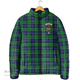 Scottish Graham of Menteith Modern Clan Crest Tartan Padded Jacket with Family Crest - Tartan Plaid Jacket ScotsTee Shop - Tartan Plaid - scotstee.com