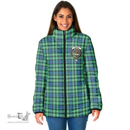 Scottish Graham of Montrose Ancient Clan Crest Tartan Padded Jacket with Family Crest - Tartan Plaid Jacket ScotsTee Shop - Tartan Plaid - scotstee.com