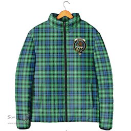 Scottish Graham of Montrose Ancient Clan Crest Tartan Padded Jacket with Family Crest - Tartan Plaid Jacket ScotsTee Shop - Tartan Plaid - scotstee.com