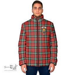 Scottish Kerr Ancient Clan Crest Tartan Padded Jacket with Family Crest - Tartan Plaid Jacket ScotsTee Shop - Tartan Plaid - scotstee.com