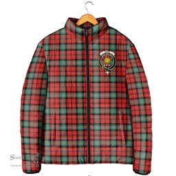 Scottish Kerr Ancient Clan Crest Tartan Padded Jacket with Family Crest - Tartan Plaid Jacket ScotsTee Shop - Tartan Plaid - scotstee.com