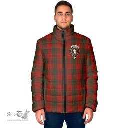 Scottish Livingston Clan Crest Tartan Padded Jacket with Family Crest - Tartan Plaid Jacket ScotsTee Shop - Tartan Plaid - scotstee.com