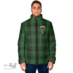 Scottish MacAulay of Lewis Clan Crest Tartan Padded Jacket with Family Crest - Tartan Plaid Jacket ScotsTee Shop - Tartan Plaid - scotstee.com