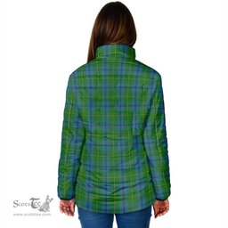 Scottish Johnstone-Johnston Clan Crest Tartan Padded Jacket with Family Crest - Tartan Plaid Jacket ScotsTee Shop - Tartan Plaid - scotstee.com
