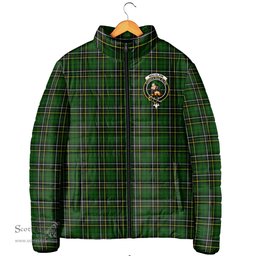 Scottish MacAlpin Modern Clan Crest Tartan Padded Jacket with Family Crest - Tartan Plaid Jacket ScotsTee Shop - Tartan Plaid - scotstee.com