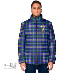 Scottish Hope Modern Clan Crest Tartan Padded Jacket with Family Crest - Tartan Plaid Jacket ScotsTee Shop - Tartan Plaid - scotstee.com