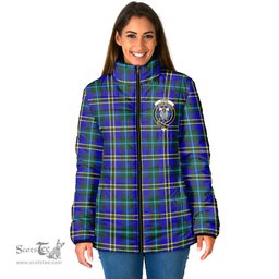 Scottish Hope Modern Clan Crest Tartan Padded Jacket with Family Crest - Tartan Plaid Jacket ScotsTee Shop - Tartan Plaid - scotstee.com