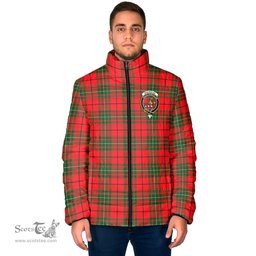 Scottish MacAulay Modern Clan Crest Tartan Padded Jacket with Family Crest - Tartan Plaid Jacket ScotsTee Shop - Tartan Plaid - scotstee.com