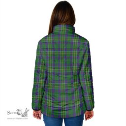 Scottish Hunter of Hunterston Clan Crest Tartan Padded Jacket with Family Crest - Tartan Plaid Jacket ScotsTee Shop - Tartan Plaid - scotstee.com