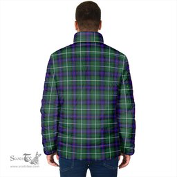 Scottish MacDonald of the Isles Hunting Modern Clan Crest Tartan Padded Jacket with Family Crest - Tartan Plaid Jacket ScotsTee Shop - Tartan Plaid - scotstee.com