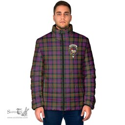 Scottish MacDonald Modern Clan Crest Tartan Padded Jacket with Family Crest - Tartan Plaid Jacket ScotsTee Shop - Tartan Plaid - scotstee.com