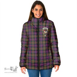 Scottish MacDonald Modern Clan Crest Tartan Padded Jacket with Family Crest - Tartan Plaid Jacket ScotsTee Shop - Tartan Plaid - scotstee.com