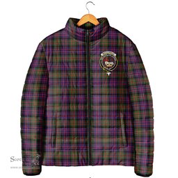 Scottish MacDonald Modern Clan Crest Tartan Padded Jacket with Family Crest - Tartan Plaid Jacket ScotsTee Shop - Tartan Plaid - scotstee.com
