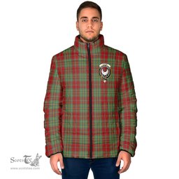 Scottish Leask Clan Crest Tartan Padded Jacket with Family Crest - Tartan Plaid Jacket ScotsTee Shop - Tartan Plaid - scotstee.com