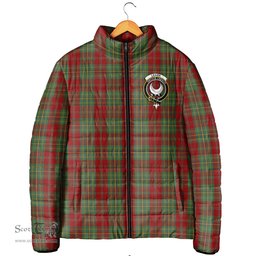 Scottish Leask Clan Crest Tartan Padded Jacket with Family Crest - Tartan Plaid Jacket ScotsTee Shop - Tartan Plaid - scotstee.com