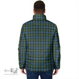 Scottish MacKenzie Clan Crest Tartan Padded Jacket with Family Crest - Tartan Plaid Jacket ScotsTee Shop - Tartan Plaid - scotstee.com