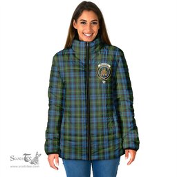 Scottish MacKenzie Clan Crest Tartan Padded Jacket with Family Crest - Tartan Plaid Jacket ScotsTee Shop - Tartan Plaid - scotstee.com