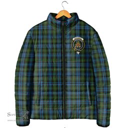 Scottish MacKenzie Clan Crest Tartan Padded Jacket with Family Crest - Tartan Plaid Jacket ScotsTee Shop - Tartan Plaid - scotstee.com