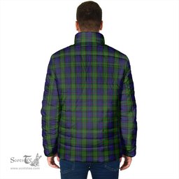 Scottish Gunn Clan Crest Tartan Padded Jacket with Family Crest - Tartan Plaid Jacket ScotsTee Shop - Tartan Plaid - scotstee.com