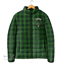 Scottish MacArthur Clan Crest Tartan Padded Jacket with Family Crest - Tartan Plaid Jacket ScotsTee Shop - Tartan Plaid - scotstee.com