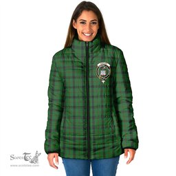 Scottish Kincaid Clan Crest Tartan Padded Jacket with Family Crest - Tartan Plaid Jacket ScotsTee Shop - Tartan Plaid - scotstee.com