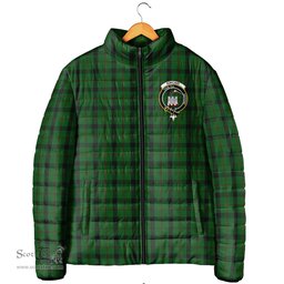 Scottish Kincaid Clan Crest Tartan Padded Jacket with Family Crest - Tartan Plaid Jacket ScotsTee Shop - Tartan Plaid - scotstee.com
