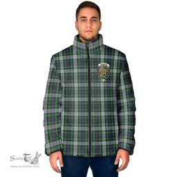 Scottish MacKenzie Dress Clan Crest Tartan Padded Jacket with Family Crest - Tartan Plaid Jacket ScotsTee Shop - Tartan Plaid - scotstee.com