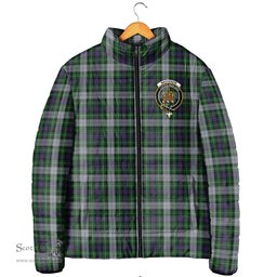 Scottish MacKenzie Dress Clan Crest Tartan Padded Jacket with Family Crest - Tartan Plaid Jacket ScotsTee Shop - Tartan Plaid - scotstee.com