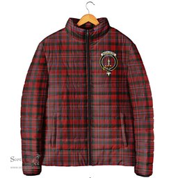 Scottish MacAlister Clan Crest Tartan Padded Jacket with Family Crest - Tartan Plaid Jacket ScotsTee Shop - Tartan Plaid - scotstee.com