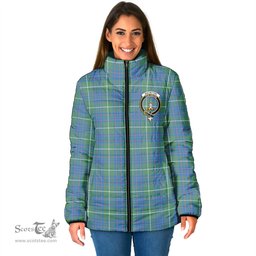 Scottish MacIntyre Hunting Ancient Clan Crest Tartan Padded Jacket with Family Crest - Tartan Plaid Jacket ScotsTee Shop - Tartan Plaid - scotstee.com