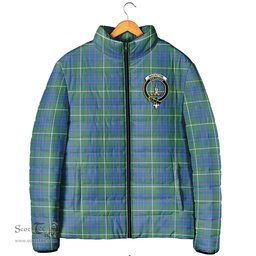 Scottish MacIntyre Hunting Ancient Clan Crest Tartan Padded Jacket with Family Crest - Tartan Plaid Jacket ScotsTee Shop - Tartan Plaid - scotstee.com