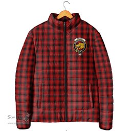 Scottish MacIver Clan Crest Tartan Padded Jacket with Family Crest - Tartan Plaid Jacket ScotsTee Shop - Tartan Plaid - scotstee.com