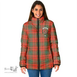 Scottish MacAulay Ancient Clan Crest Tartan Padded Jacket with Family Crest - Tartan Plaid Jacket ScotsTee Shop - Tartan Plaid - scotstee.com